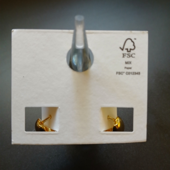 ✨️Madewell Puffy Teardrop Hoops✨️ - Picture 4 of 7